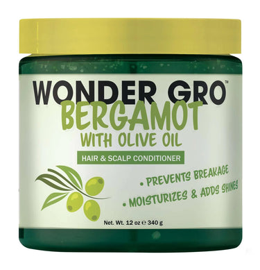 Wonder Gro Bergamot with Olive Oil Hair & Scalp Conditioner 12 oz - ANNS BEAUTY SUPPLY